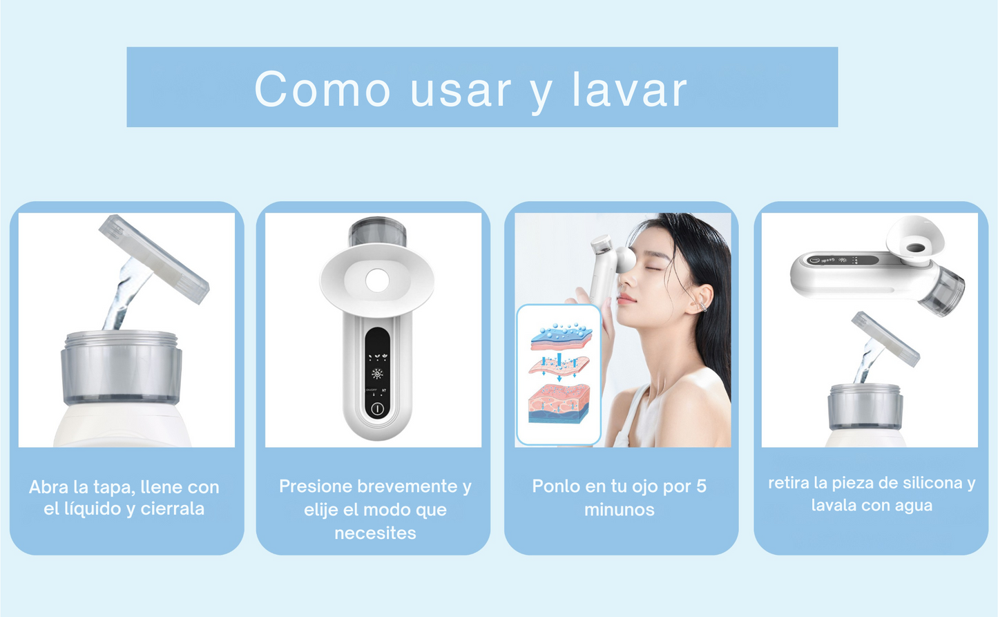 Vaporizador Ocular Portátil - Alivio en 5 Minutos